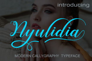 Ayulidia: A Modern Script Font for Editorial Design