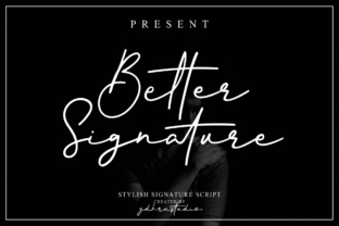 Better Signature: A Premium Script Font for Web Design