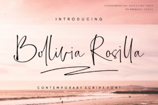 Bollivia Rosilla: An Elegant Script Font for Web Design
