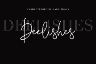 Deelishes: A Handwritten Typeface for Editorial Elegance