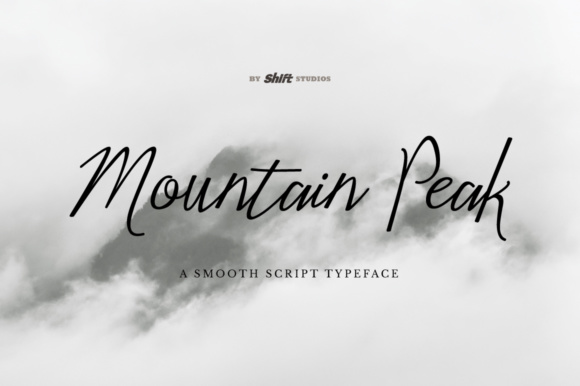 Mountain Peak: A Bouncy Script Font for Digital Design