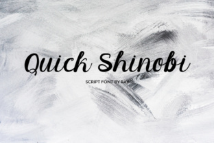 Quick Shinobi: A Modern Script Font for Web Design