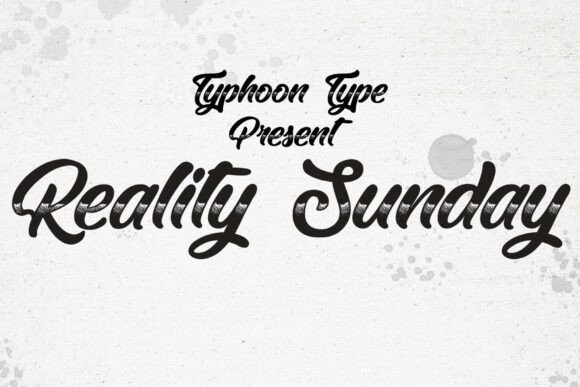 Reality Sunday: A Retro Chrome Typeface for Web Design