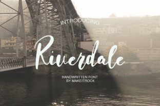 Riverdale Font: A Handwritten Typeface for Small Business Branding