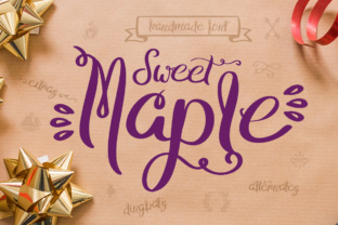 Sweet Maple: The Perfect Handmade Script Font for Crafters