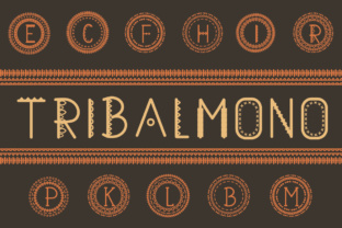 Tribalmono: A Fun Monogram Typeface for Bold Branding