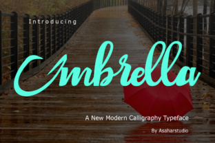 Umbrella Typeface: A Modern Script for Elegant Branding